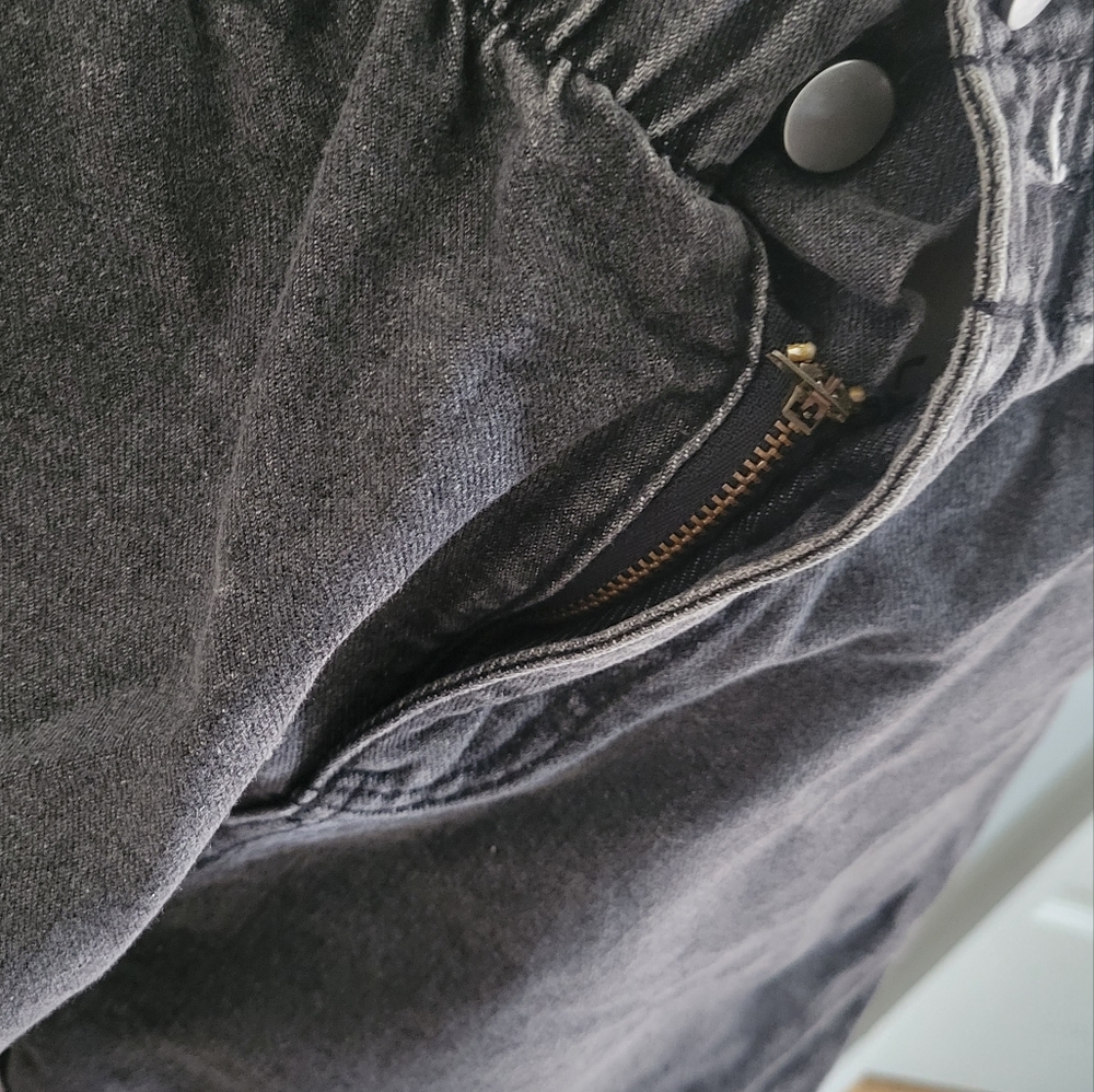 Fashion Nova Give Me A Call - Paperbag Waist Denim Shorts - Picture 7 of 8